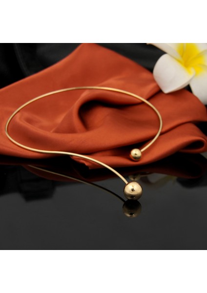 Altın Rengi Shuangshuo Yeni Moda Basit Tork Yaka Kolye Kadınlar Için Kişilik Kadın Yaka Kolye Maxi Chokers (Yurt Dışından) fırsatları