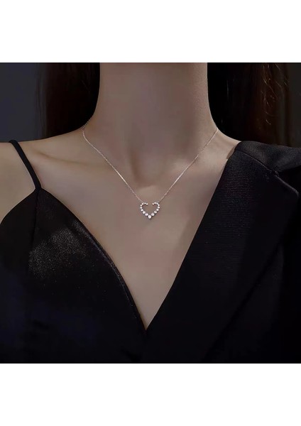 XL345-1 Moda Işık Lüks Mikro Kakma Zirkon Aşk Kolye Trendy Bayanlar Doğum Günü Nişan Nefis Yüksek Takı Hediye Yeni (Yurt Dışından) indirimleri