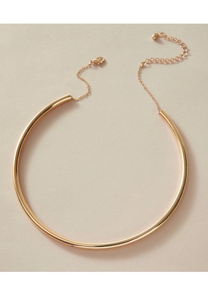 Altın 2022 Yeni Bakır Boru Metal Yaka Bayan Kolye Kleopatra Takı Gerdanlık Yaka Moda Etty (Yurt Dışından)
