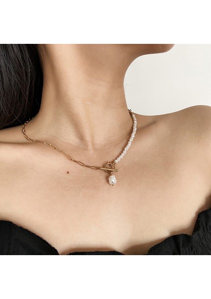 Ch-13 Moda Lüks Kolye Kadınlar Için Basit Bling Klavikula Zinciri Vintage Zarif Düğün Plaj Kişilik Takı Aksesuarları (Yurt Dışından)