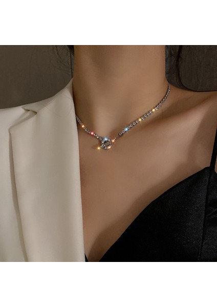 Ch-13 Moda Lüks Kolye Kadınlar Için Basit Bling Klavikula Zinciri Vintage Zarif Düğün Plaj Kişilik Takı Aksesuarları (Yurt Dışından) fiyatları