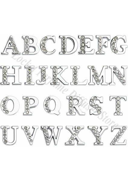 x 1 Adet A-Z 8mm Yarım Kristal Slayt Harfler Charms Bilezik Yapımı Için Alfabe Dıy Bileklik Pet Yaka Anahtarlık Kadın Erkek Takı (Yurt Dışından) fiyatları