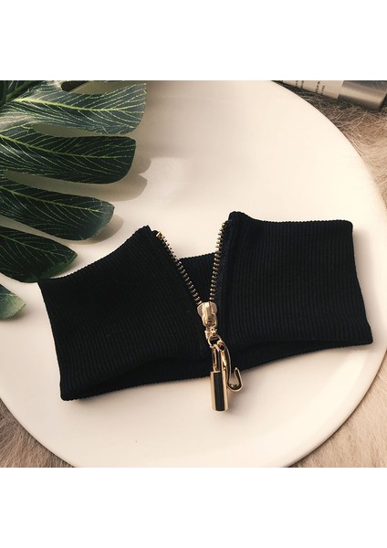 No.2 Boyutu Sonbahar ve Kış Boyun Zinciriavrupa ve Amerikan Moda Kısa Kolye Kolay Düğme Fermuarlı Pamuk Ipliği Streç Yakakadınlar (Yurt Dışından) fiyatları