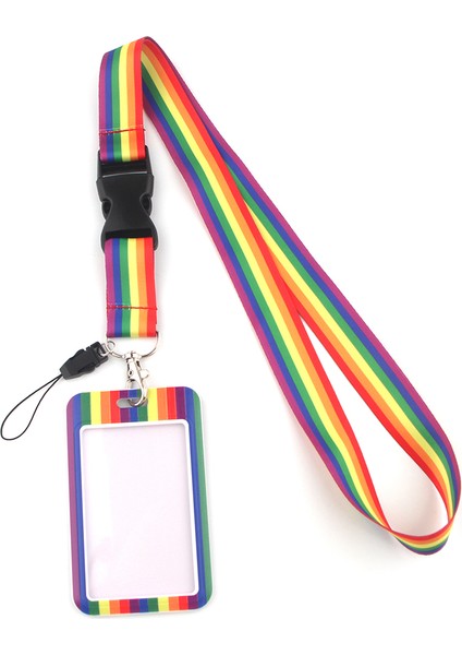 No.7 Boyutu MD138 Dmlsky Gökkuşağı Tarzı Kart Sahipleri Kılıf Telefon Anahtar Rozeti Kamera USB Tutucular Boyun Halat Eşcinsel Aşk Ipi Anahtarlık ile (Yurt Dışından)