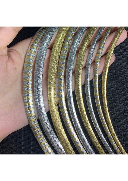 4MM45CM Tarzı Gümüş Usenset Kadın Gerdanlık Paslanmaz Çelik Takı Kolye Charm Yaka Altın Gümüş Renk Yılan Zincir Kızlar Için (Yurt Dışından) fiyatları