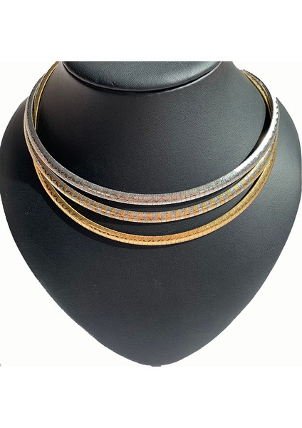 4MM45CM Tarzı Gümüş Usenset Kadın Gerdanlık Paslanmaz Çelik Takı Kolye Charm Yaka Altın Gümüş Renk Yılan Zincir Kızlar Için (Yurt Dışından) indirimleri