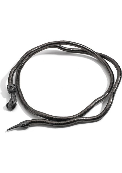 Siyah Vintage Çok Katmanlı Alaşım Metal Altın Renk Zincir Yılan Kolye Kadın Erkek Punk Bildirimi Kolye Moda Yaka (Yurt Dışından)