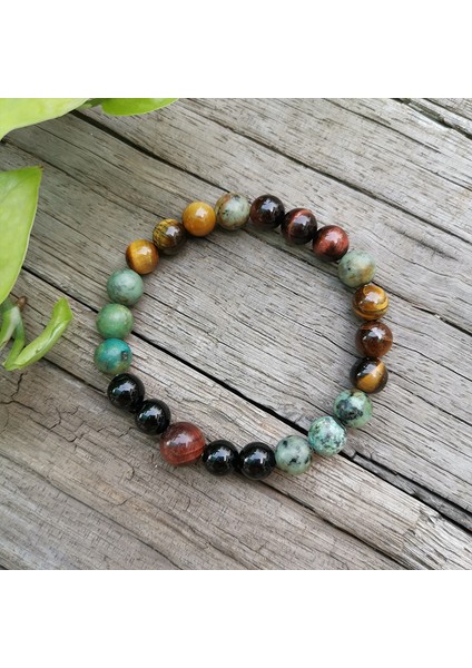 Altın Rengi 8mm Doğal Taş Boncuk, Afrika Turkuaz, Kaplan Gözü, Uyanış, Japamala Seti, Manevi Takı, Meditasyon, Ilham Verici, 108 Mala Boncuk (Yurt Dışından) fırsatları