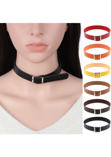 Mor Li Harajuku Kemer Yaka Gerdanlık Kolye Pu Deri Punk Gerdanlık Kadın El Yapımı Boyun Bilezik Yaz Takısı (Yurt Dışından) fiyatları