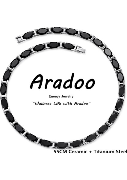 No.10 Boyutu Titanyum Çelik Seramik Enerji Kolye Yaka Germanyum Negatif Iyon Anti-Radyasyon Antioksidan Anti-Yorgunluk Sağlık Kolye (Yurt Dışından) indirimleri