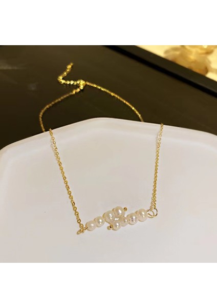 XL223 Moda Trendi Zarif Zarif Inci Klavikula Çapraz Kolye Bayanlar Kıdemli Takı Doğum Günü Partisi Hediye Doğrudan Satış (Yurt Dışından) indirimleri