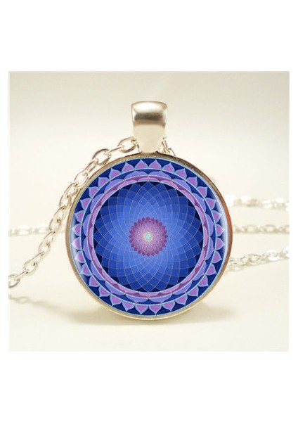 Bronz Tarzı No.6 Boyutu Budizm Mandala Logo Kolye Kolye Om Yoga Sanat Çakra Kutsal Geometri Kolye Dini Takı Muska Kolye Hz1 (Yurt Dışından)