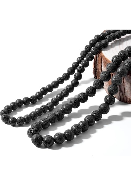 8mm Tarzı Lav Oaiite mm Erkekler Volkanik Lav Kolye Sarı Kaplan Gözü Moda Boncuk Strand Elastik Gerdanlık Siyah Lava Taş Kolye Takı (Yurt Dışından) modelleri