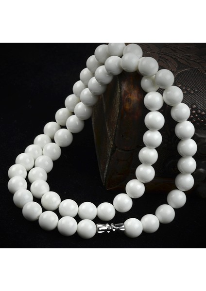Şifa Doğal Taş Beyaz Kabuk Enerji 8mm Boncuklu Trida A Yoga Kolye Takı Kadınlar Için (Yurt Dışından) fırsatları