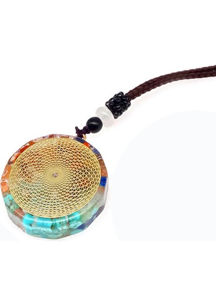 65CM Tarzı J Yedi Çakra Kolye Orgonit Meditasyon Reiki Enerji Kolye Orgon Renkli Doğal Taş 7 Çakra Kolye Kolye Takı (Yurt Dışından)