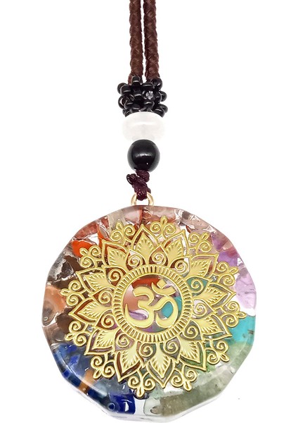 65CM Tarzı J Yedi Çakra Kolye Orgonit Meditasyon Reiki Enerji Kolye Orgon Renkli Doğal Taş 7 Çakra Kolye Kolye Takı (Yurt Dışından)