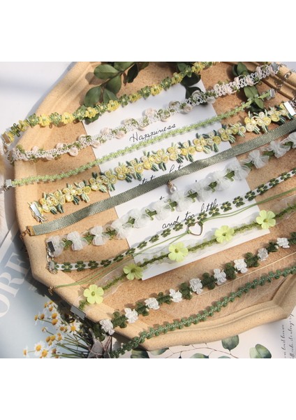 XL294 El Yapımı Köprücük Kemiği Zinciri Süper Peri Oynak Sevimli Kız Dantel Kadın Tatlı Küçük Taze Yeşil Gerdanlık Moda Ince Kolye Kadın (Yurt Dışından) fiyatları