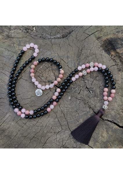 Altın Rengi 8mm Rhodrochrosite, Gül Kuvars Japa Mala Seti, Sıcaklık, Meditasyon Mala, Namaste Yoga Takı, Budist Mala Namaz Boncuk, 108 Mala Boncuk (Yurt Dışından) fiyatları