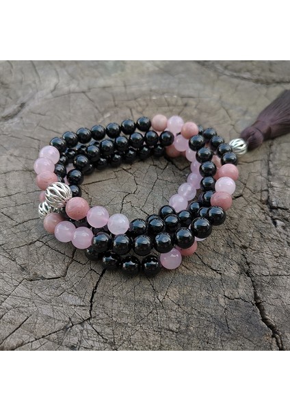 Altın Rengi 8mm Rhodrochrosite, Gül Kuvars Japa Mala Seti, Sıcaklık, Meditasyon Mala, Namaste Yoga Takı, Budist Mala Namaz Boncuk, 108 Mala Boncuk (Yurt Dışından) modelleri