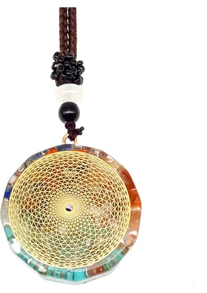 65CM Tarzı No.19 Boyutu Chakela Charm Yedi Çakra Şifa Kolye Kadın Erkek Renkli Doğal Taş Geometrik Kolye Halat Zincir Kolye Moda (Yurt Dışından) fırsatları