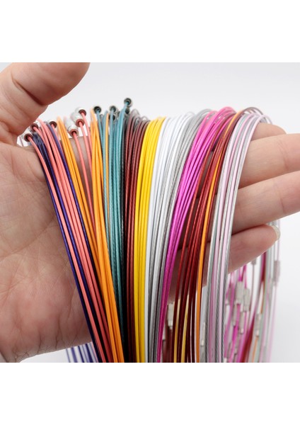 Altın Lot 1mm Koyu Mor Çelik Tel Kablo Kordonu Halat Zincir Gerdanlık Kolye Takı Dıy Bulma 18 "takı Yapımı Aksesuarları (Yurt Dışından) fiyatları