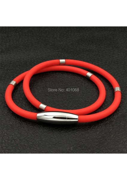 45CM Tarzı Siyah Yüksek Negatif Iyon Enerjisi Silikon Kolye, Germanyum Titanyum Sağlık Spor Kolye, Çok Renkli Manyetik Kolye (Yurt Dışından) fırsatları