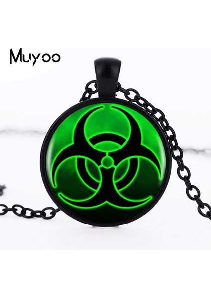 Siyah Stil No.3 Boyutu Biohazard Logo Kolye Kolye Charm Vintage Yuvarlak Siyah Zincir Kolye Kolye Kadın Takı Erkek Elbise Aksesuarları Hz1 (Yurt Dışından) fiyatları