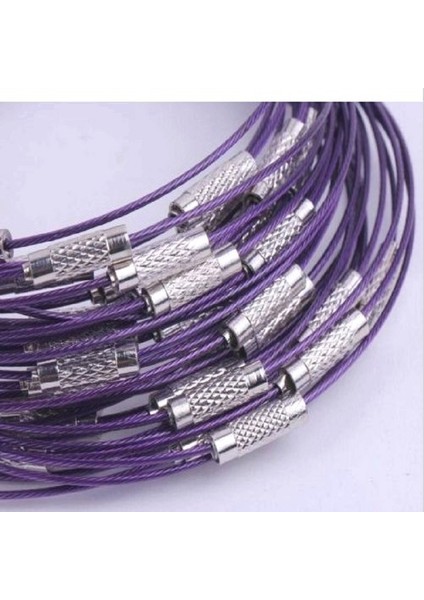 Altın Lot 1mm Koyu Mor Çelik Tel Kablo Kordonu Halat Zincir Gerdanlık Kolye Takı Dıy Bulma 18 "takı Yapımı Aksesuarları (Yurt Dışından) indirimleri