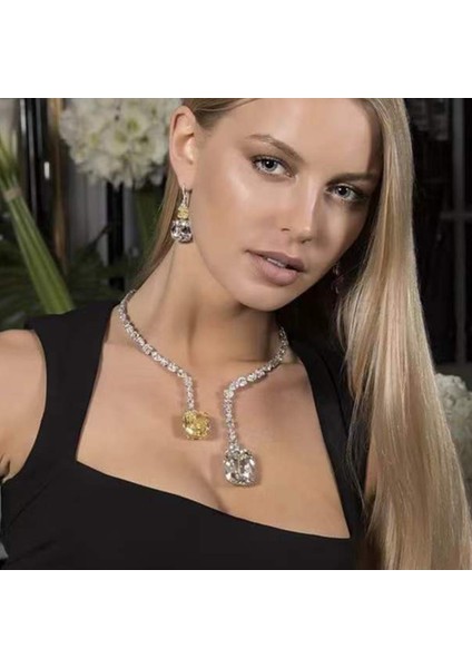 Altın Tarzı Pembe 2022 Lüks Kristal Büyük Kare Kolye Tork Yaka Kolye Kadınlar Için Taklidi Ayarlanabilir Yuvarlak Açık Manşet Gerdanlık Kolye (Yurt Dışından) fırsatları