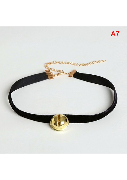 Siyah Hizmetçi Lolita Kız Kolye Dantel Yay Çan Yaka Bilezik Kuyruk Seti Cosplay Kostüm Kolye (Yurt Dışından)