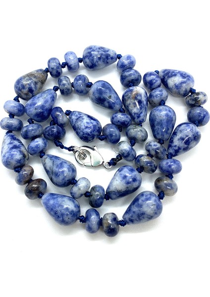 10X14MM Tarzı Sodalit Doğal Taş Kolye Kitap Damla Şeklinde Boncuklu Kaplan Gözü Taş Akik Lapis Lazuli Abaküs Boncuk Kolye Takı Bayanlar Hediyeler (Yurt Dışından)