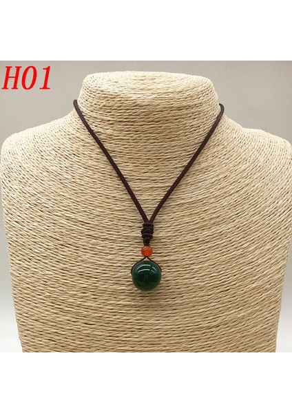 H01 Carnelian Kristal Kolye Kolye Kadın Kızlar Için Doğal Taş Boncuk Kolye Takı Hediyeler (Yurt Dışından)