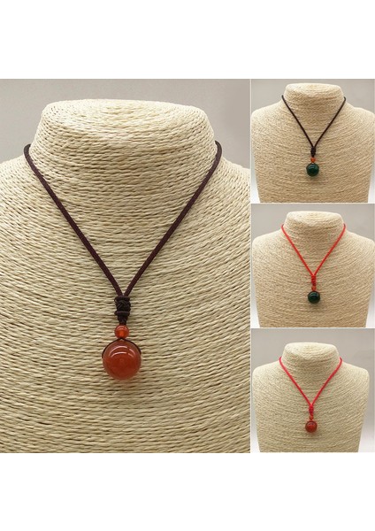 H01 Carnelian Kristal Kolye Kolye Kadın Kızlar Için Doğal Taş Boncuk Kolye Takı Hediyeler (Yurt Dışından) fiyatları