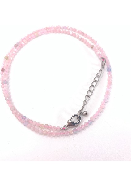 38-40CM Tarzı Morganit mm Yönlü Doğal Taş Boncuk Pembe Kuvars Kristal Lapis Lazuli Turkuaz Mücevher Kolye Parti Bayanlar Hediyeler Için Uygun (Yurt Dışından)