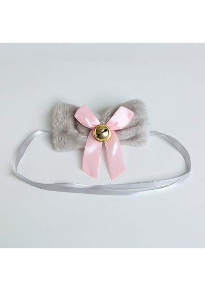 Pembe-3 Adet Hizmetçi Lolita Kız Kolye Dantel Yay Çan Yaka Bilezik Kuyruk Seti Cosplay Kostüm Kolye (Yurt Dışından) indirimleri