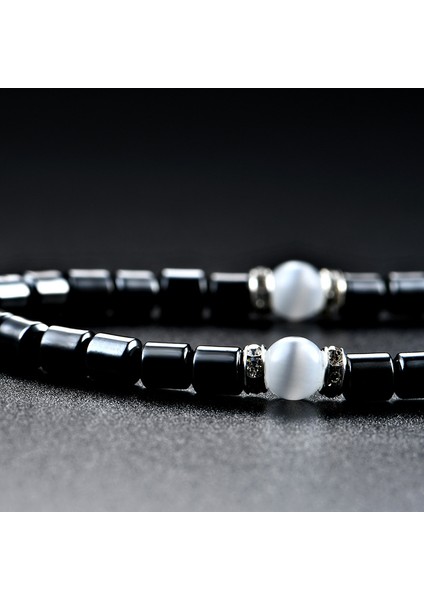 NC22Y0160 Unisex Manyetik Kolye Kadınlar ve Erkekler Için Boncuk Hematit Taş Terapisi Sağlık Mıknatıs Enerji Taş Kolye Unisex Takı (Yurt Dışından) modelleri