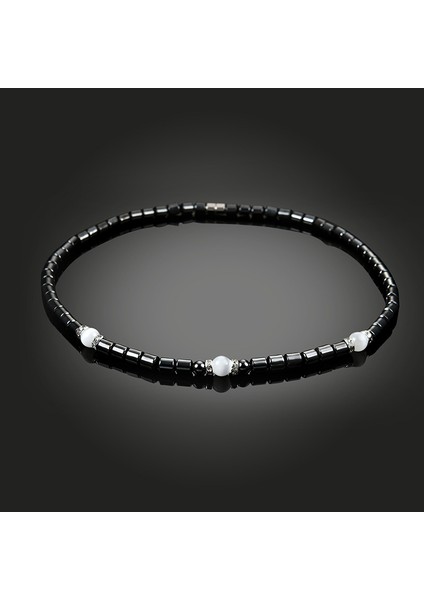 NC22Y0160 Unisex Manyetik Kolye Kadınlar ve Erkekler Için Boncuk Hematit Taş Terapisi Sağlık Mıknatıs Enerji Taş Kolye Unisex Takı (Yurt Dışından) indirimleri