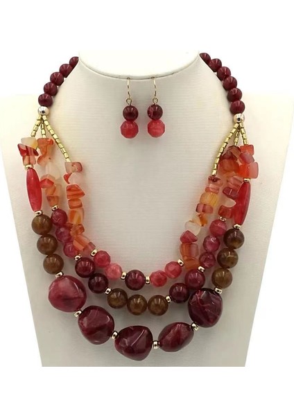 No.2 Boyutu Yeni Moda Çok Katmanlı Uzun Zincir Kolye Kolye Retro Büyük Boncuk Kolye Bayanlar Takı Takı Hediye Collier (Yurt Dışından)