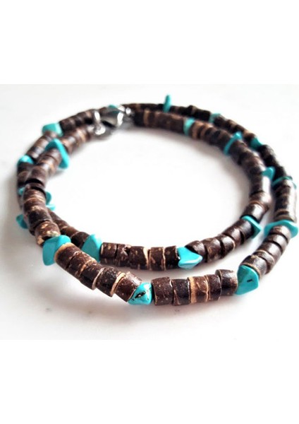 AS15 Erkek Boncuklu Kolye Kolye Afrika Kolye Sörfçü Kolye Erkek Kolye (Yurt Dışından)