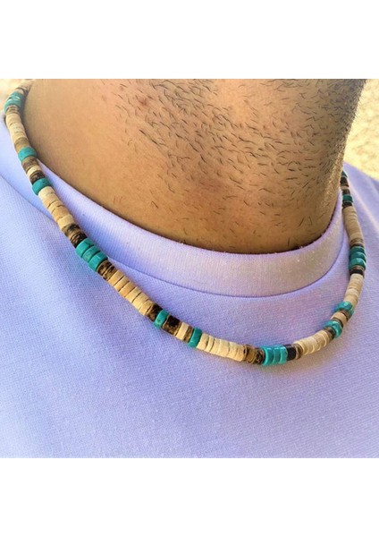 AS15 Erkek Boncuklu Kolye Kolye Afrika Kolye Sörfçü Kolye Erkek Kolye (Yurt Dışından) modelleri