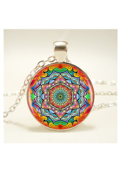 Bronz Tarzı No.1 Boyutu Budizm Mandala Logo Kolye Kolye Om Yoga Sanat Çakra Kutsal Geometri Kolye Dini Takı Muska Kolye Hz1 (Yurt Dışından)