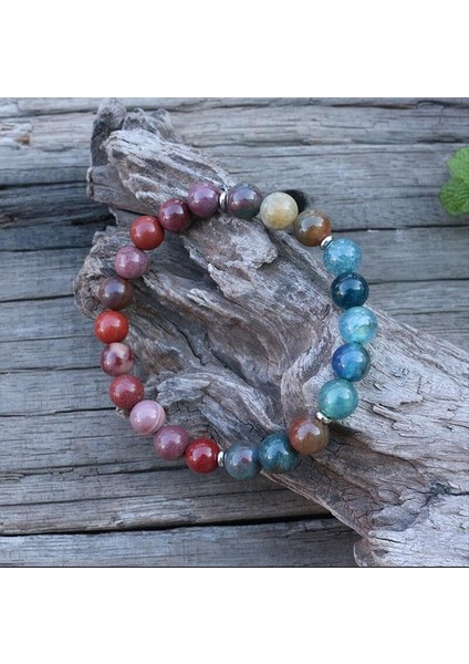 Altın Rengi 8mm Doğal Taş Boncuk, Mookaite, Hint Akik, Çakra, Japamala Setleri, Manevi Takı, Meditasyon, Ilham Verici, 108 Mala Boncuk (Yurt Dışından)