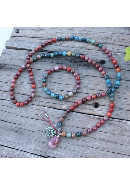 Altın Rengi 8mm Doğal Taş Boncuk, Mookaite, Hint Akik, Çakra, Japamala Setleri, Manevi Takı, Meditasyon, Ilham Verici, 108 Mala Boncuk (Yurt Dışından) fiyatları