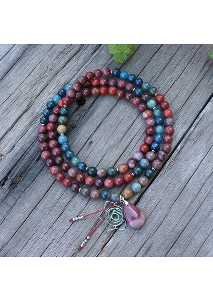 Altın Rengi 8mm Doğal Taş Boncuk, Mookaite, Hint Akik, Çakra, Japamala Setleri, Manevi Takı, Meditasyon, Ilham Verici, 108 Mala Boncuk (Yurt Dışından) indirimleri