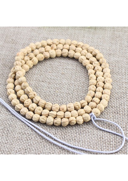 Mingming Shop 6 mm Tibet Rezhen Tapınağı Tutku Kekik Tohumu Cypre Boncuk Rudraksha Eski Bodhi Mala Kolye (Yurt Dışından)