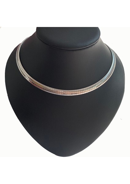 6MM45CM Tarzı Gümüş Kadın Gerdanlık Paslanmaz Çelik Kolye Takı Yaka Yeni Stil Altın Gümüş Renk Yılan Zincir Kız Hediyeler Için Usenset (Yurt Dışından)