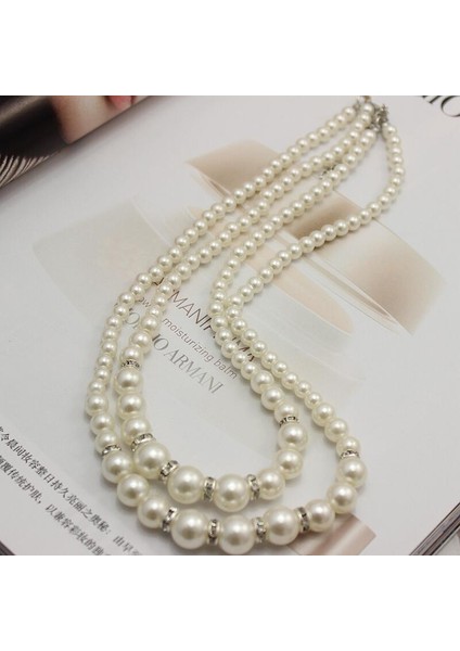 45X50CM Zhboruını Moda Lunga Collana Di Perle D'acqua Dolce Naturale Della Perla Gioielli Argento Sterling Per Le Donne Collana R... (Yurt Dışından)