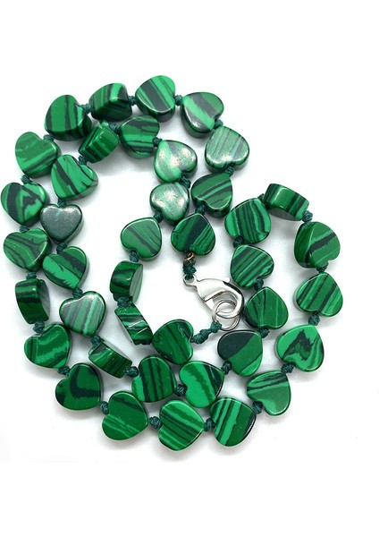 45CM Tarzı B Doğal Taş Boncuk Kolye Malakit Unakite Redstone Kalp Takılar Yoga Reiki Şifa Çakra Kaplan Gözü Takı Kadın Kolye (Yurt Dışından) fiyatları