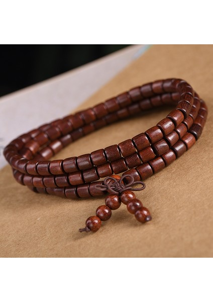 6 mm Zambiya Kan Sandal Namlu Boncuklu Bileklik 108 Erkek ve Kadına Ayrılmış (Yurt Dışından)