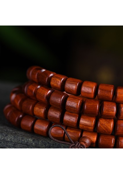 6 mm Zambiya Kan Sandal Namlu Boncuklu Bileklik 108 Erkek ve Kadına Ayrılmış (Yurt Dışından) indirimleri